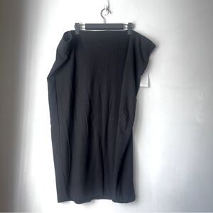 Eloquii Black Midi Column Skirt Plus Size 24 NWT
